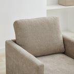30.5"W Square Upholstered Swivel Accent Chair