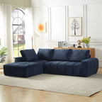 Faux Fur L-Shape Luxury Sectional Oversized Sofa