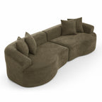 Modern Cloud 4-Seater Sectional Curved Sofa