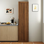 Brown Freestanding Buffet Cabinet with Doors & Shelves