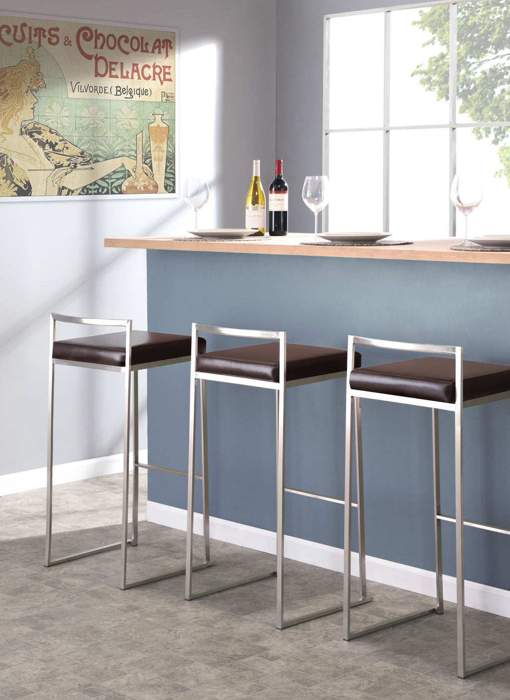 Contemporary Stackable Barstool