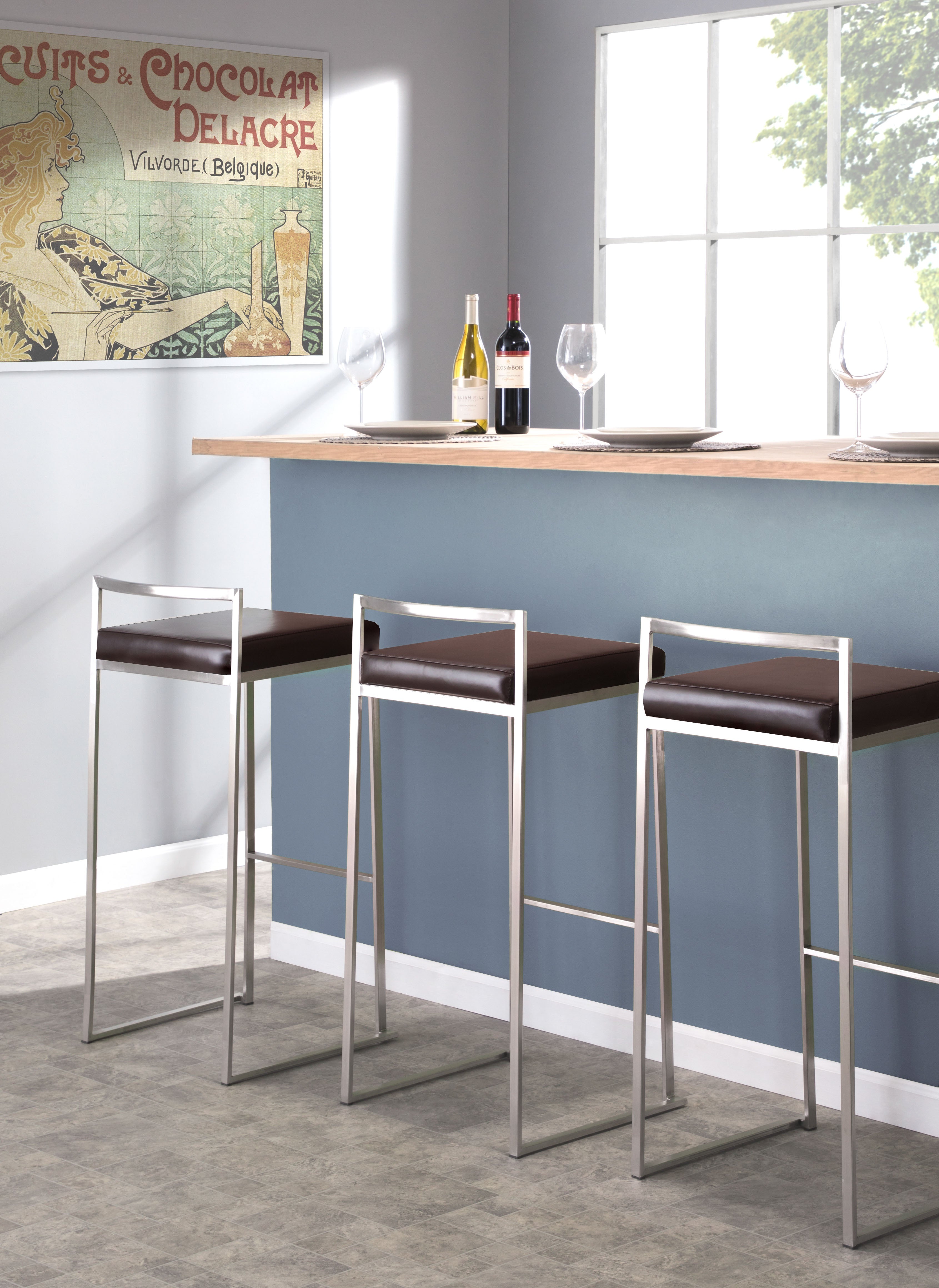 Contemporary Stackable Barstool