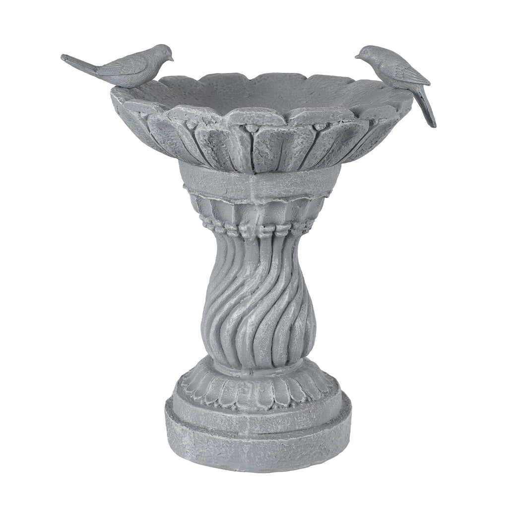 16.54" Garden Bird Bath Statue, Magnesium Oxide