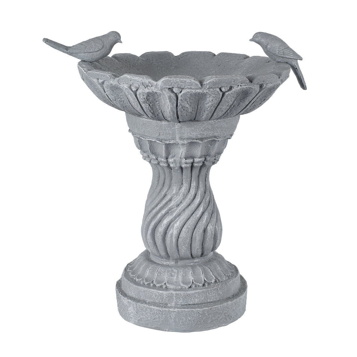 16.54" Garden Bird Bath Statue, Magnesium Oxide