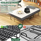 75"x46" Wide Folding Bed with Adjustable Headboard