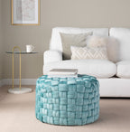 Round 24" Ottoman in Ice