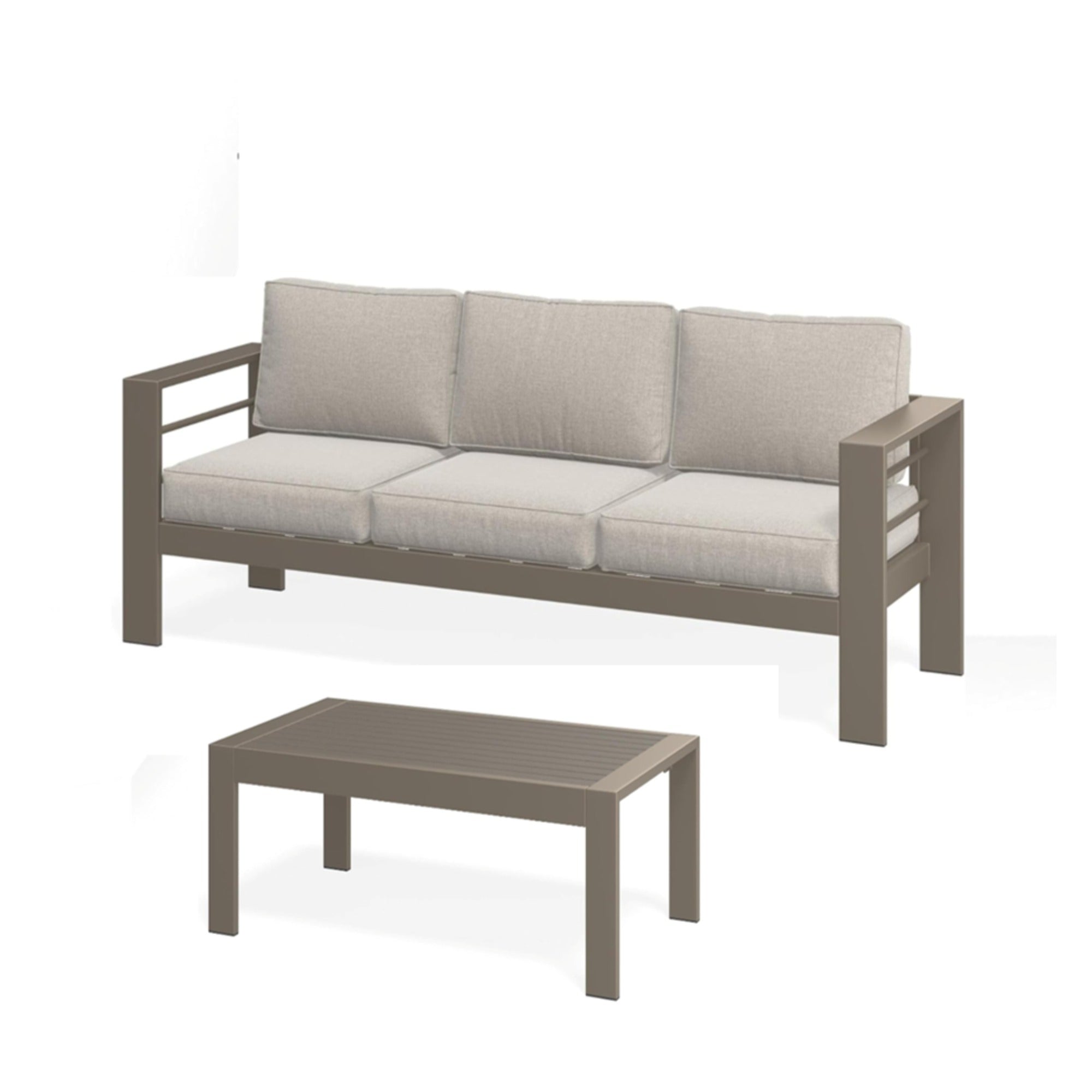 2 Pieces Outdoor Patio Set