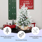 3FT Flocked Tabletop Christmas Tree