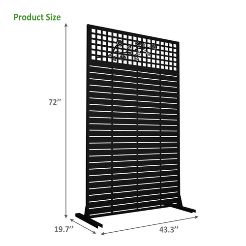 Metal Privacy Screens 72" H x 43.3" W