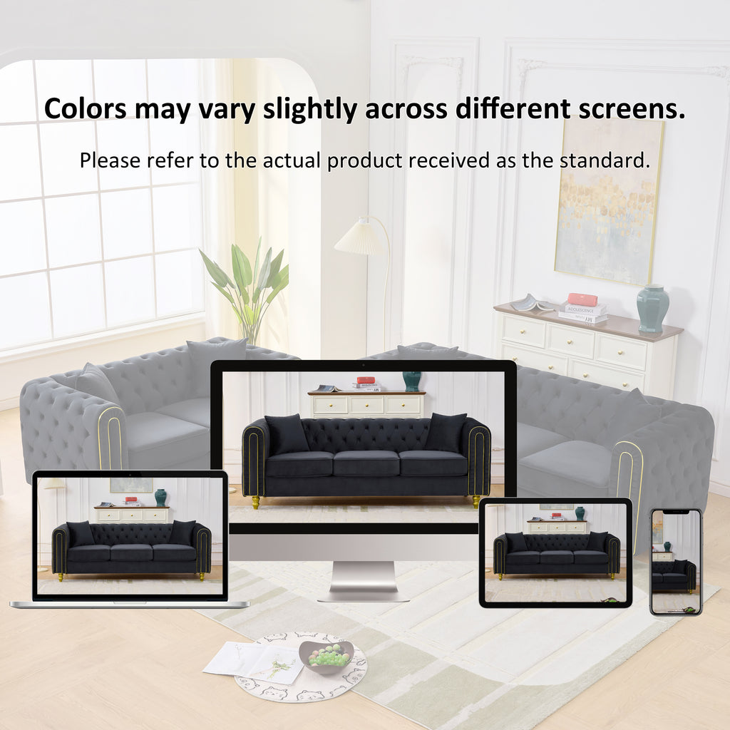 3 Seater Modern Loveseat Sofa