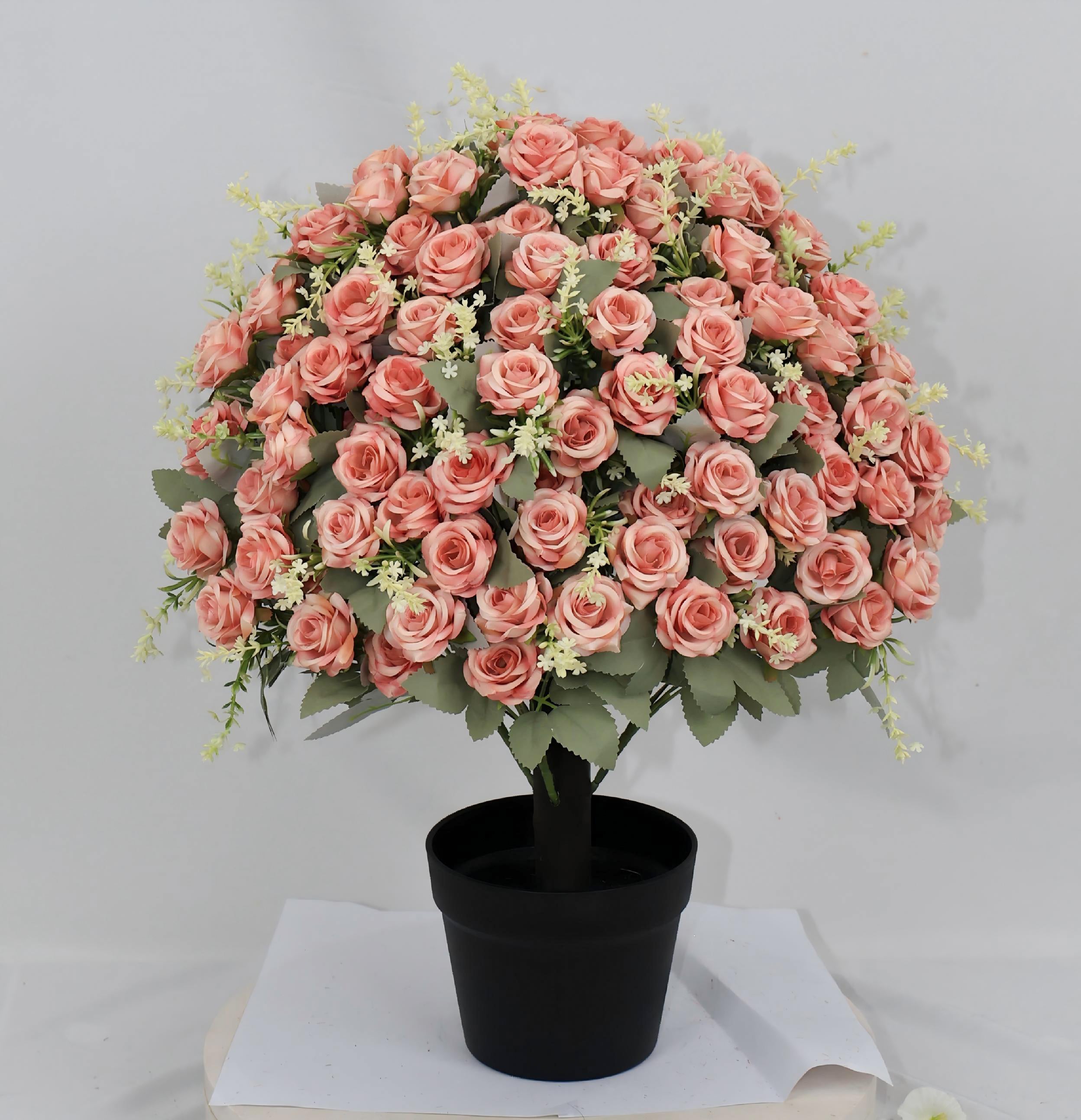 24-Inch Artificial Rose Decoration in Pink