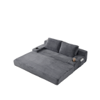 70.8-Inch Corduroy Two-in-One Sofa Bed