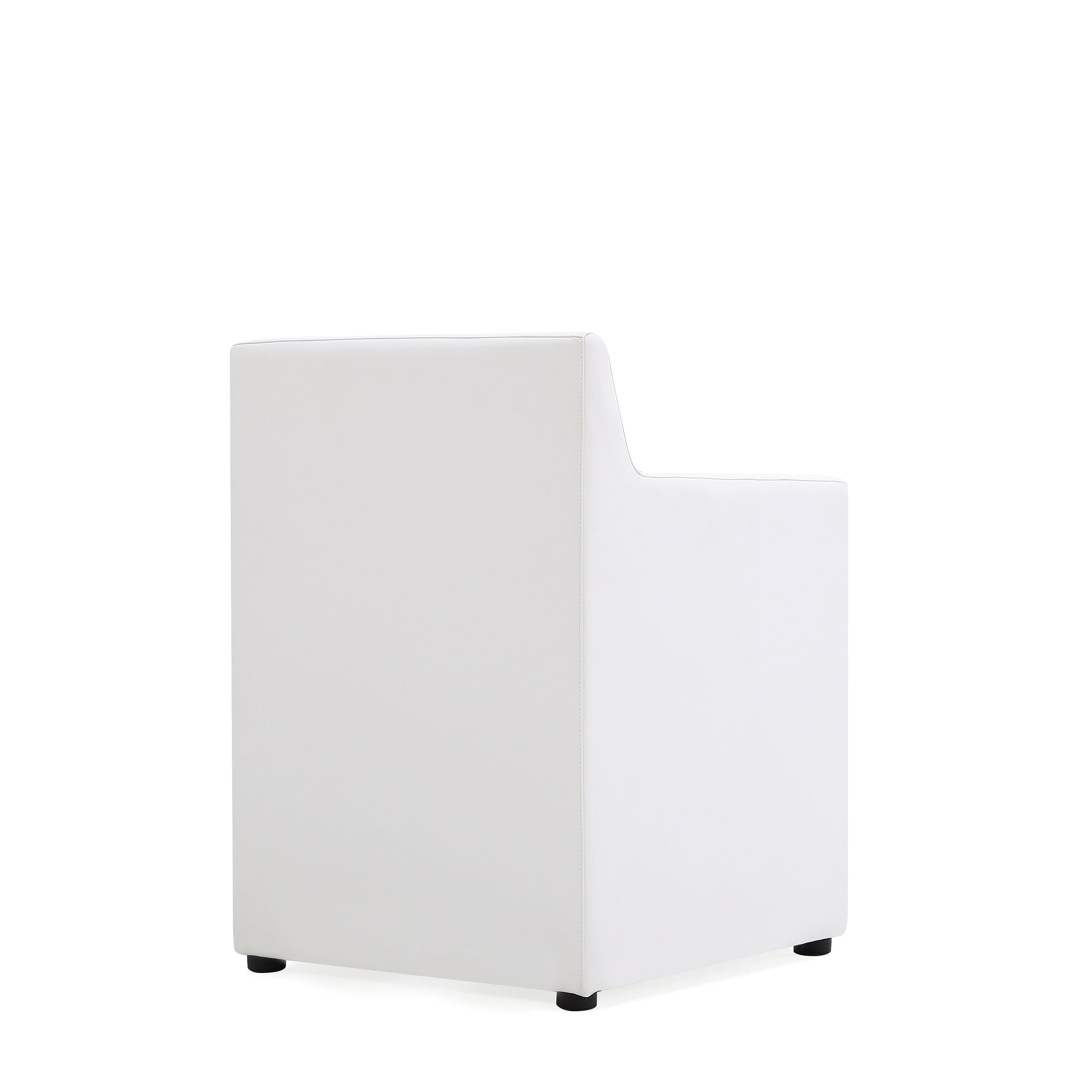 Anna Square Vegan Leather Armchair