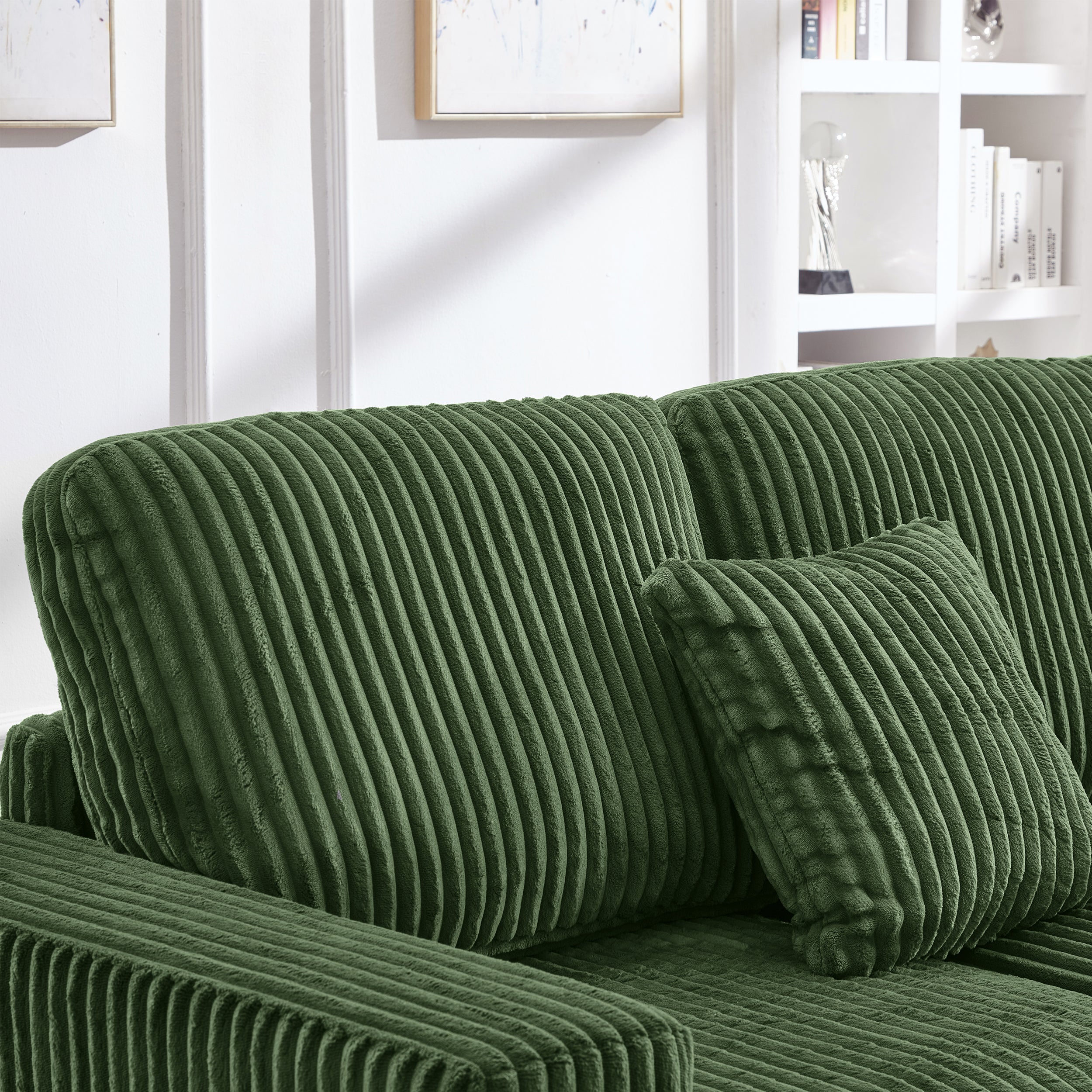 93" Sectional Sofa with Reversible Chaise Lounge