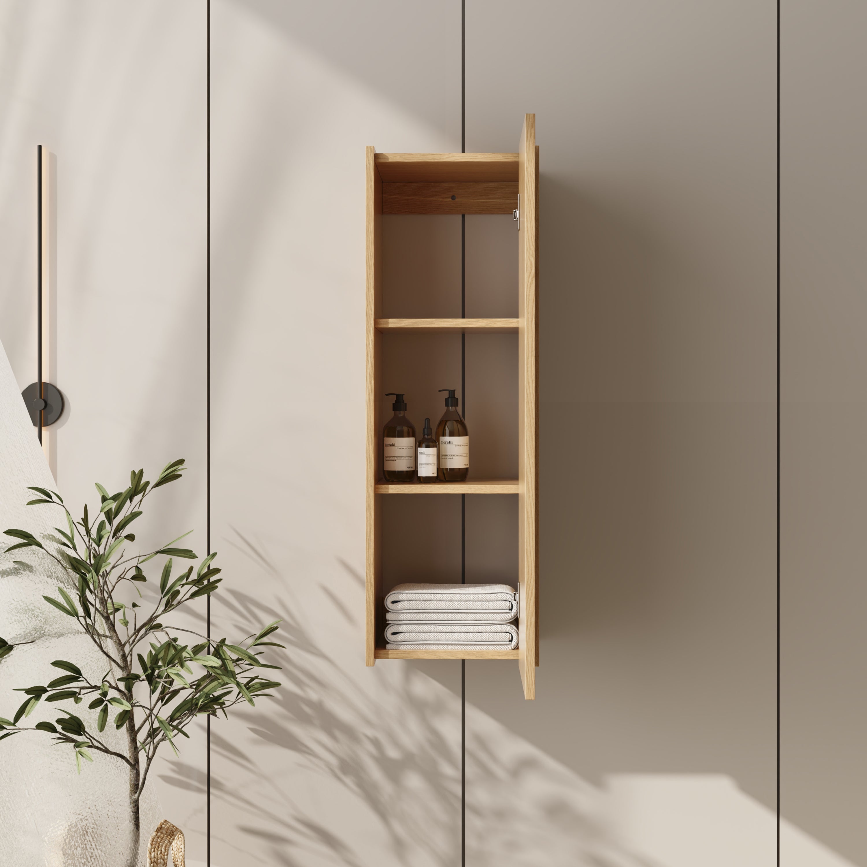 12 Inch Small Wall Mounted Side Cabinet