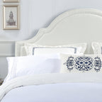 Catherine Upholstered King Headboard, Antique