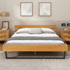Pine Wood Bed Frame Queen Size