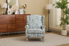 Modern Accent Chair with Retro Wood Legs