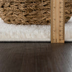 Judy White Washable Area Rug - Clearance