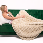Pyramid Grid Throw Blanket