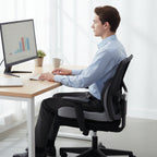 Memory Foam Seat Cushion with Lumbar Support for Office Chair