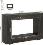 47" Farmhouse Console Table with Storage