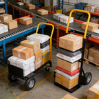 Hand Truck Dual Purpose 2 Wheel Dolly Cart and 4 Wheel Push Cart