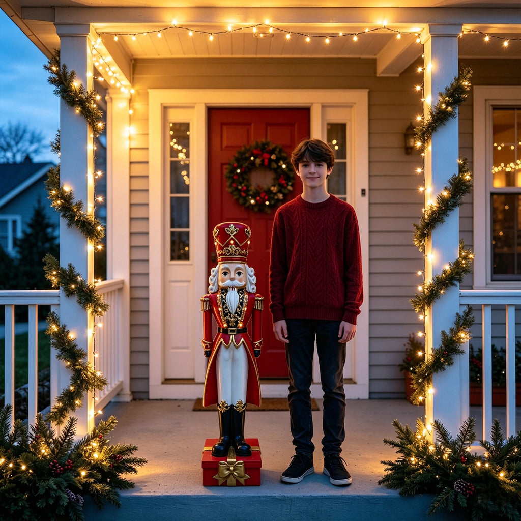 36'' Tall Christmas Nutcracker Soldier Statue