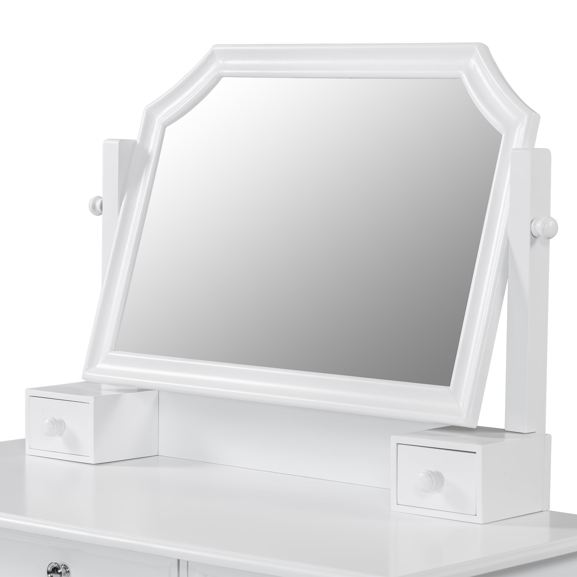 44.4" Makeup Vanity Desk with Adjustable Mirror