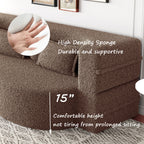 Modern Floor Sofa with 2 Pillows
