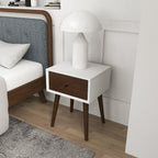 Avery Mid-Century Modern Solid Wood Night Stand 1 Drawer