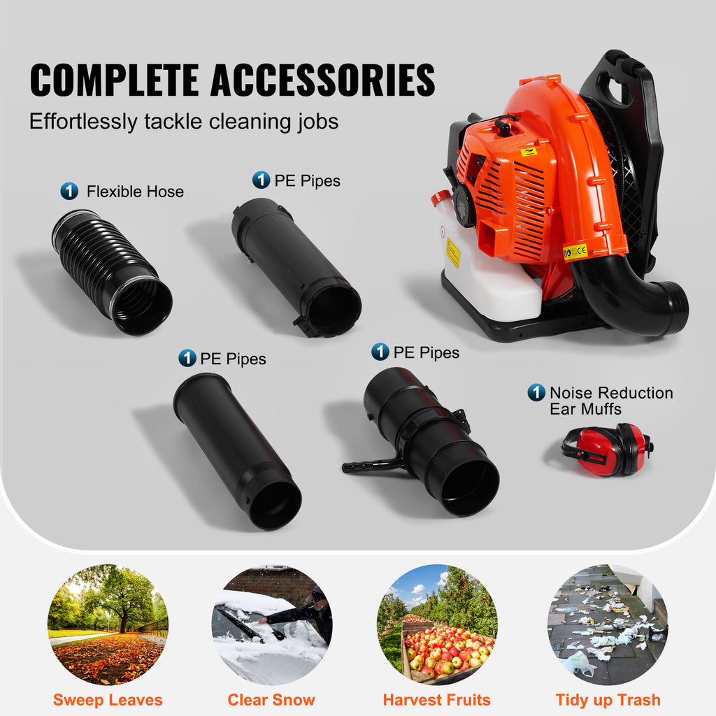 Backpack Leaf Blower 79CC 2-Cycle Gas Leaf Blower