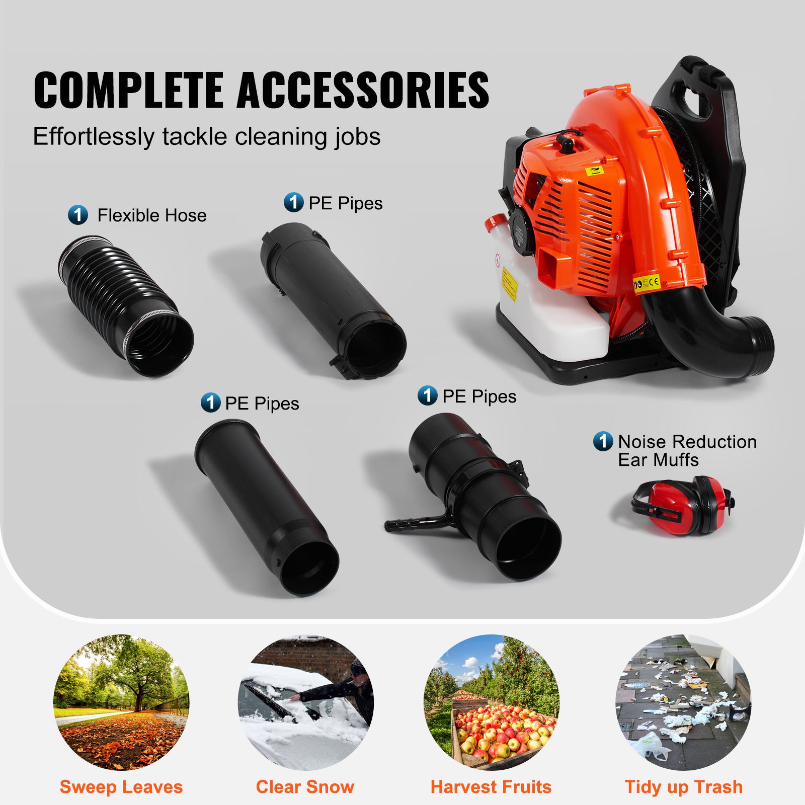 Backpack Leaf Blower 79CC 2-Cycle Gas Leaf Blower