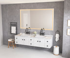 84 x 48 Inch LED Bathroom Mirror with Front and Backlight
