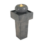 25.59"H Minimalist Concrete Column Fountain