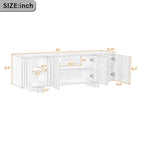 Vibe Haus 63'' Farmhouse TV Stand for TVs up to 75 Inches