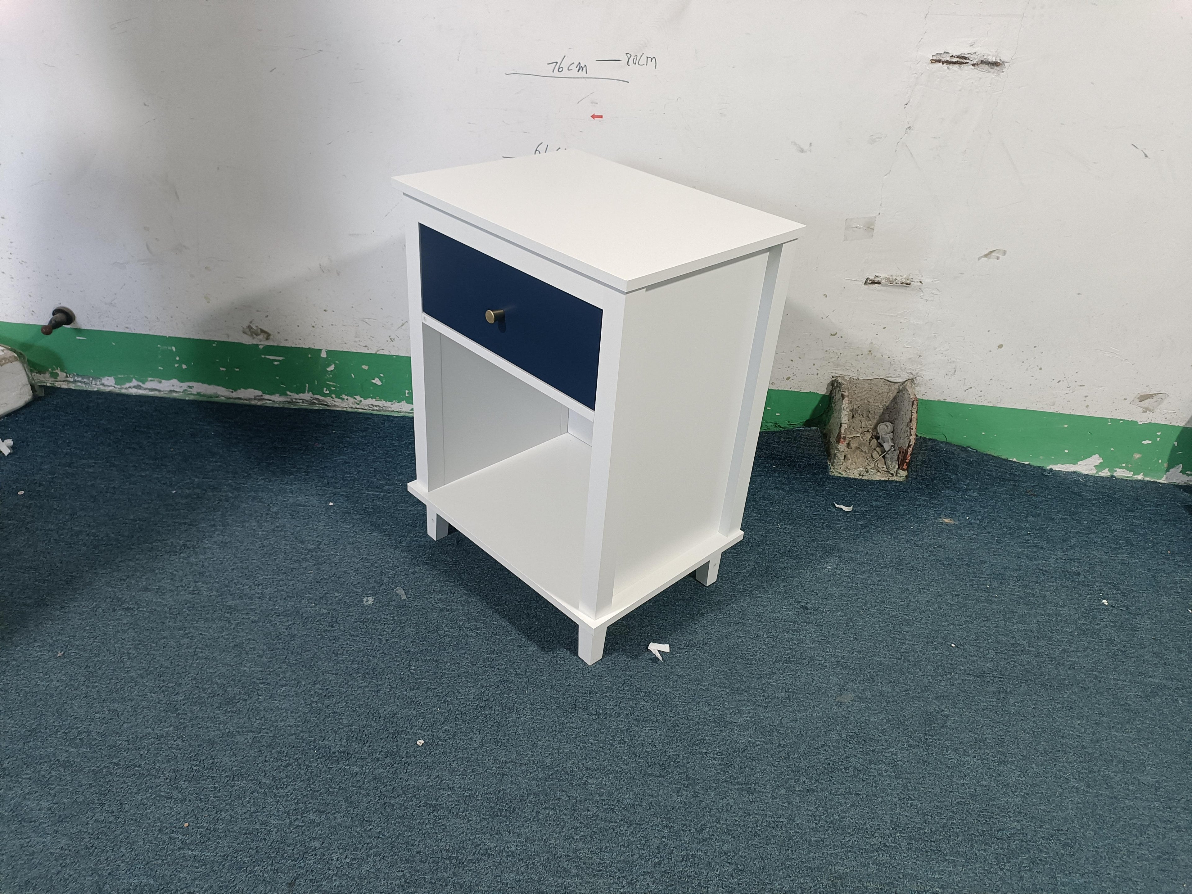 26.77''H Wooden Nightstand with One Drawer One Shelf