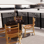 W48'' x H47.3'' x 2 Panels Metal Privacy Screen