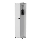 Harper Broom Cabinet With 2 Doors, 3 Shelves, And A Holder