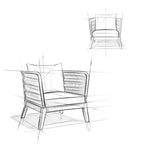 Santiago Outdoor Conversation Chair