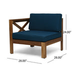 Alcove Lshape Sofa Set, Dark