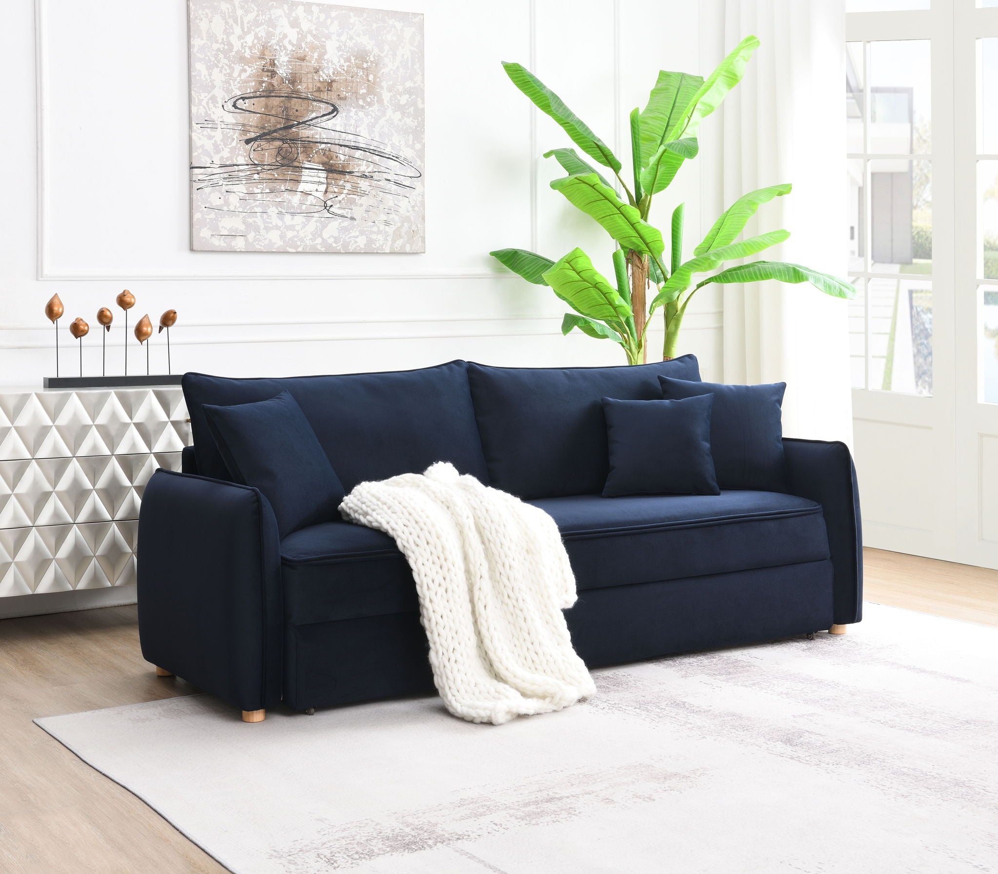 Irina Pull Out Sleep Sofa With Storage