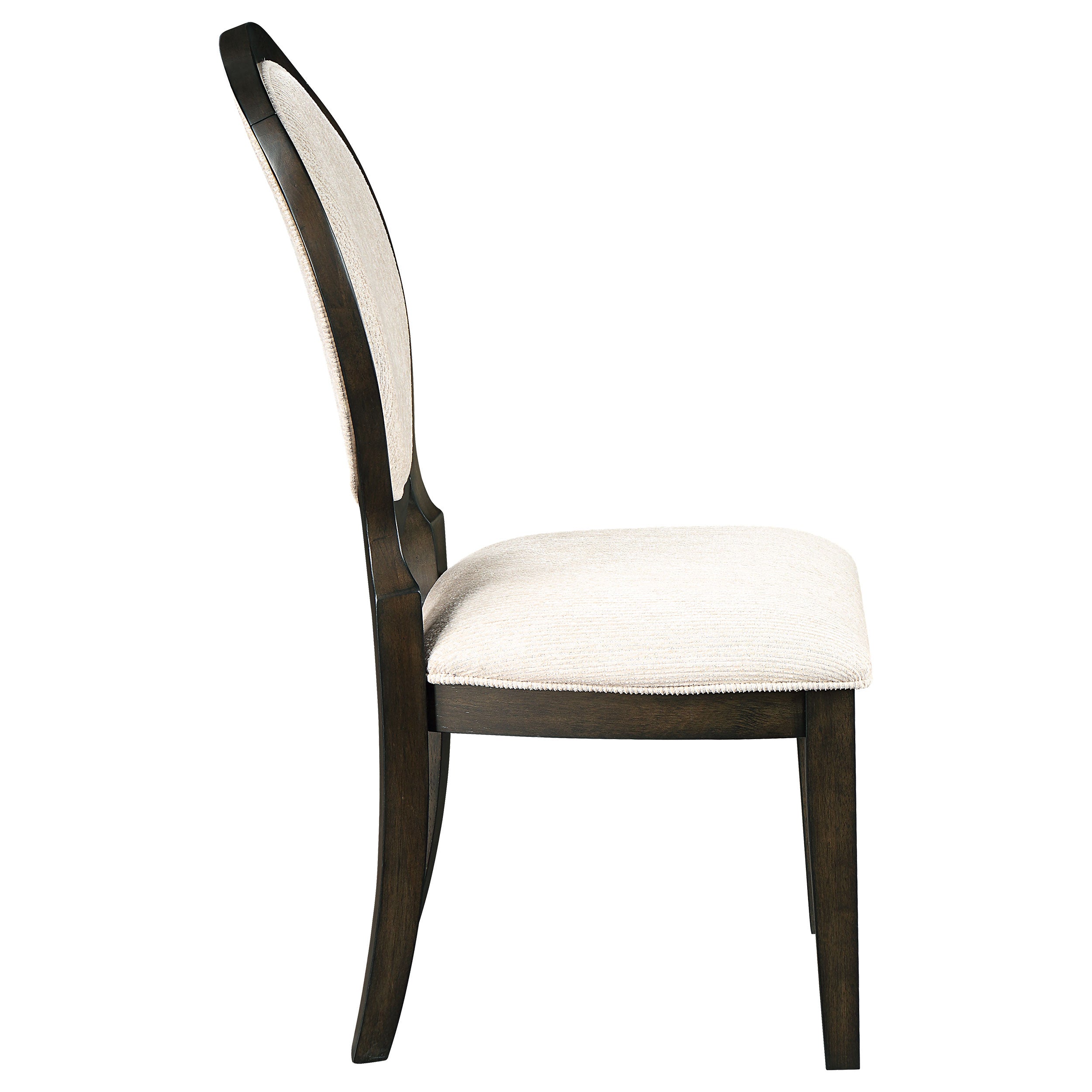 Fulton Dark Cocoa Oval Back Dining Side Chair Set (2 of Set)