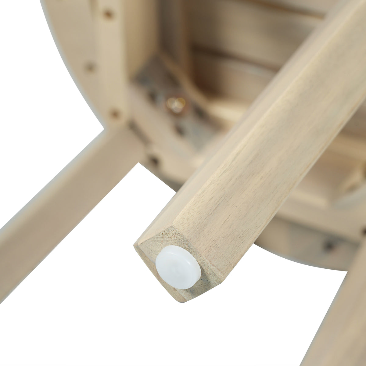 Outdoor 16" Square Acacia Wood Side Table - Light