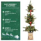4FT Pre-Lit Christmas Tree