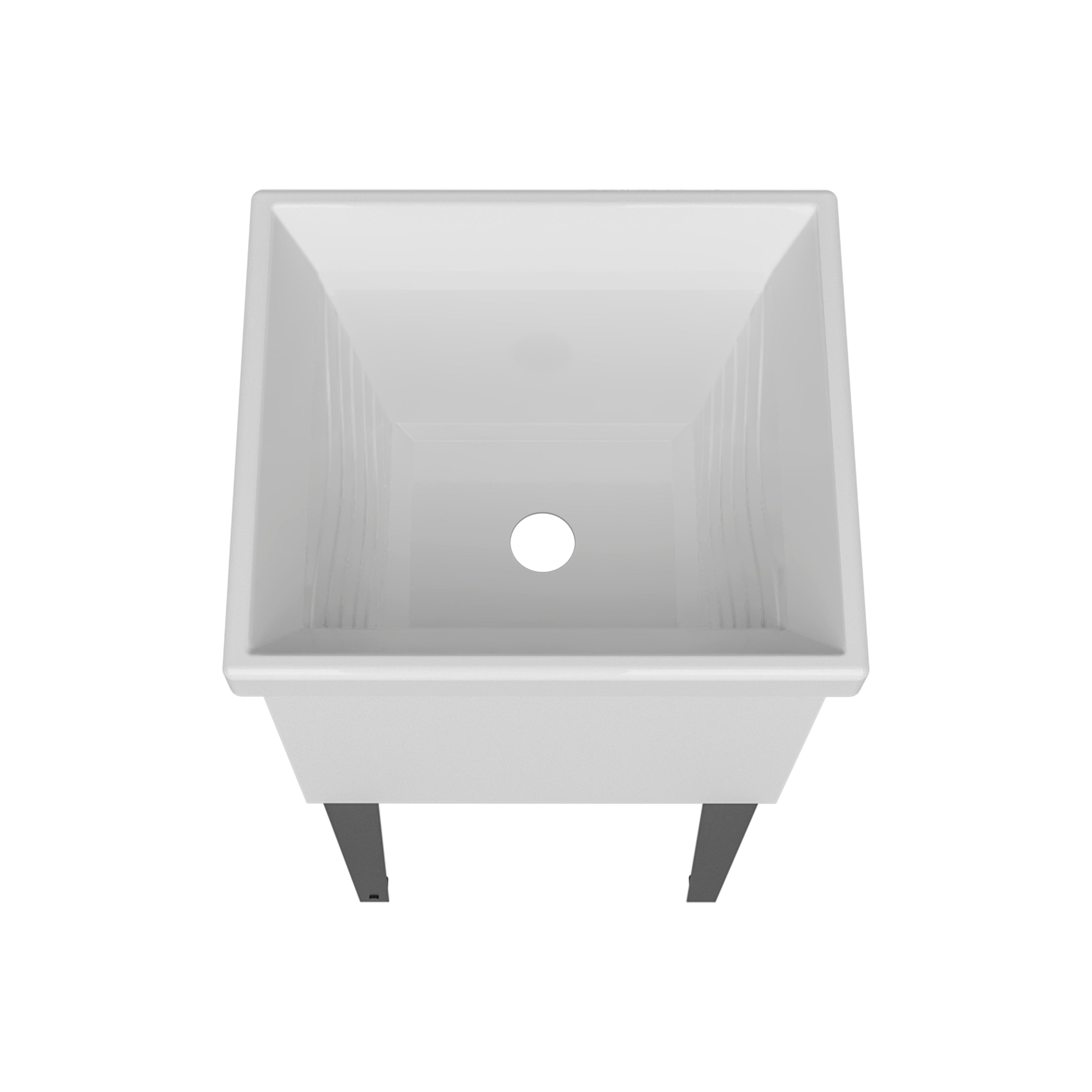 Bari Freestanding and Compact Plastic Laundry Utility Sink