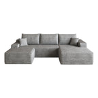 107" Cloud Sectional Sofa with Ottoman