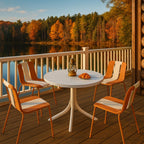 Summer 4-Pack Modern Striped Color Block Chairs