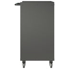 Heavy-Duty Metal Storage Cabinet with Wheels