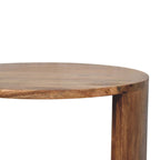 Solid Wood Ventura Open Round Side Table